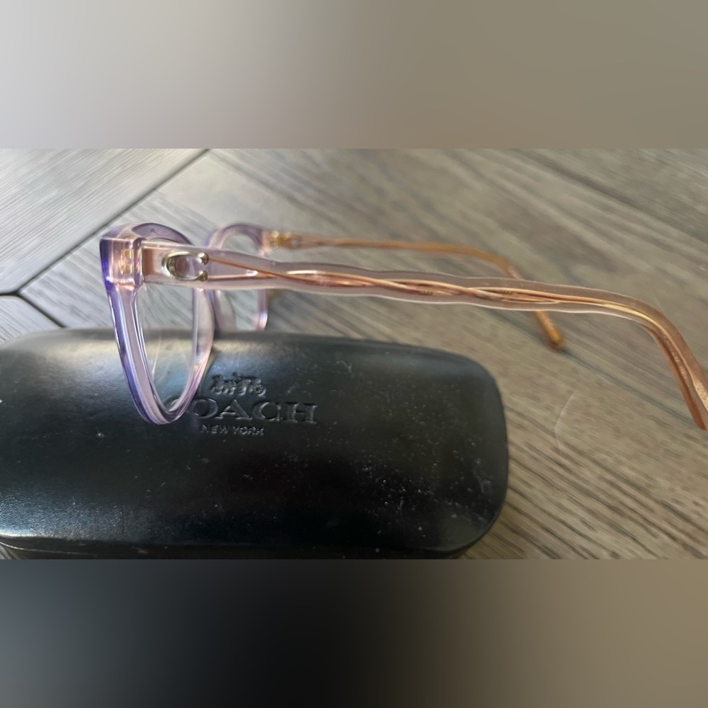 Coach Light Purple Cat-Eye Glasses - Picture 2 of 3